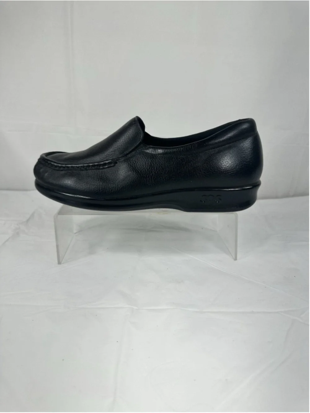 SAS Simplify Comfort Loafer Loafers Shoes Size 8.5 WW Black Leather new